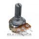 Potenciometro 1MB linear carvão 16mm estriado