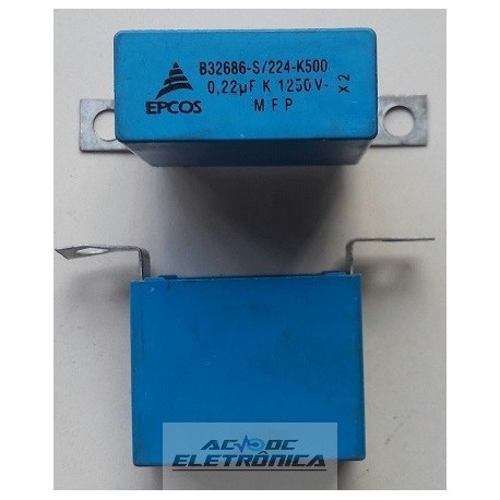 Capacitor polipropileno 220nF 1250v