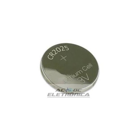 Bateria botão 3V CR2025 140mAh lithium