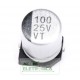 Capacitor eletrolítico 100uf x 25v smd 85º