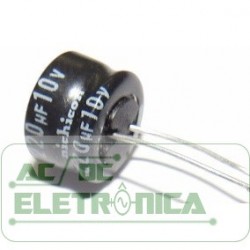 Capacitor eletrolítico 220uf x 10v 85º