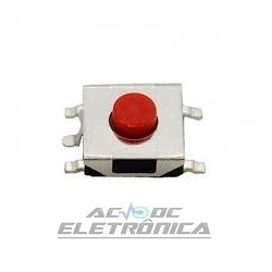 Chave tactil 6x6x3,1mm 5p 180G SMD