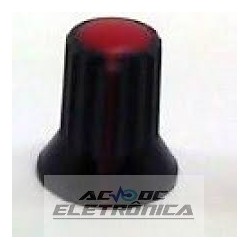 Knob vermelho AD-110 estriado