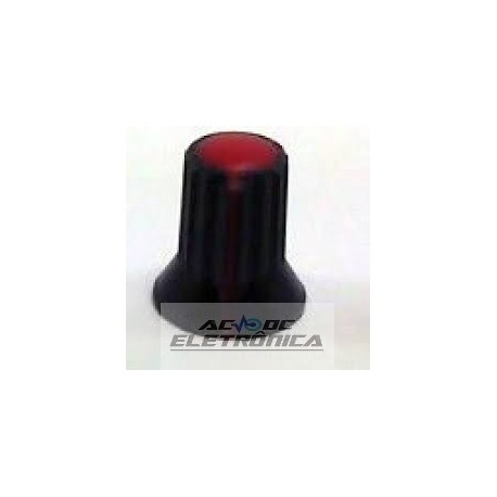 Knob vermelho AD-110 estriado