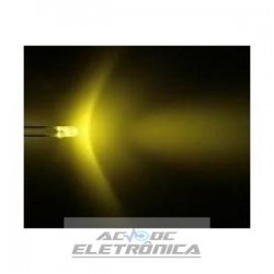 Led 3mm amarelo alto brilho 8000mcd