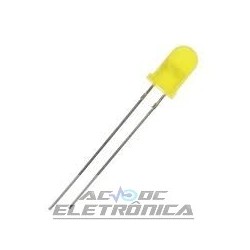 Led 5mm amarelo difuso 800mcd