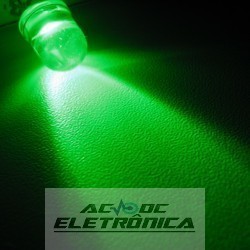 Led 8mm verde alto brilho 8000mcd