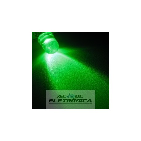 Led 8mm verde alto brilho 8000mcd