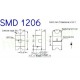 Led verde smd 1206 45MCD