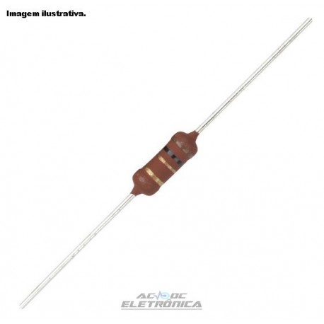 Resistor 1R 2W 5% - Marrom preto dourado dourado