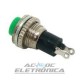 Chave push button DS-316 verde NA