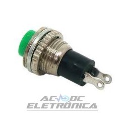 Chave push button DS-316 verde NA