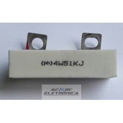 Resistor 51K 4W(ph) 5% - porcelana