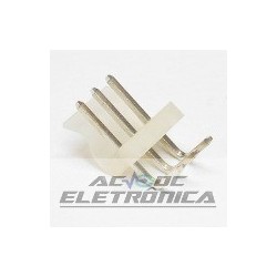 Conector KK 3 vias macho 3,96mm 90º 396103WR