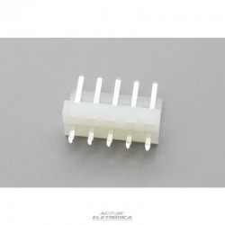 Conector KK 5 vias macho 3,96mm 180º 396105WV