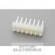 Conector KK 7 vias macho 3,96mm 180º 396107WV Excon