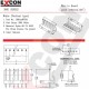 Conector KK 7 vias macho 3,96mm 180º 396107WV Excon