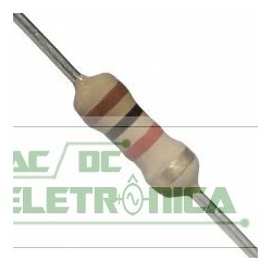 Resistor 1K 1/4w 5% - Marrom preto vermelho dourado