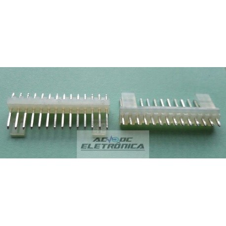 Conector KK 14 vias 180º macho 2,50mm PCI - 5045-14