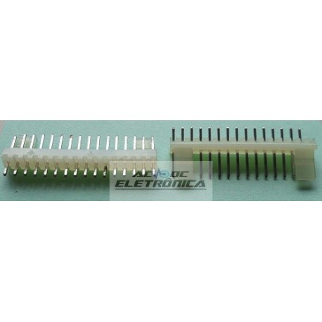 Conector KK 16 vias 180º macho 2,50mm PCI - 5045-16