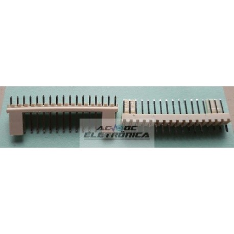 Conector KK 17 vias 180º macho 2,50mm PCI - 5045-17
