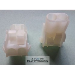 Conector 02 vias femea hylok 6,35mm 660502HP - Excon