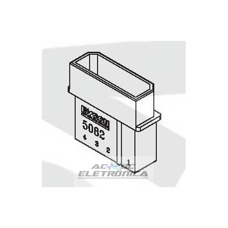 Conector 4 vias femea fonte cpu 508204HA