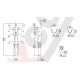 Terminal macho p/ alojamento 508204HA fonte ATX - 508200t