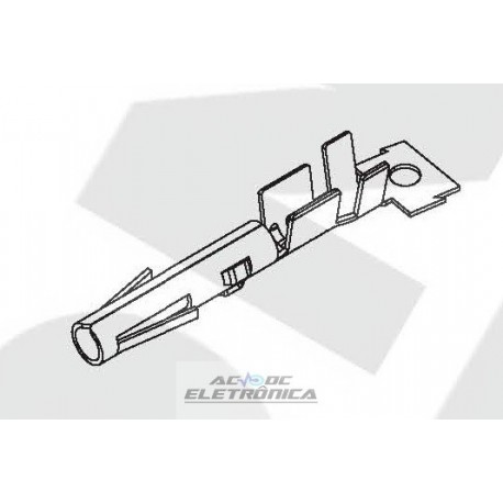 Terminal femea p/ alojamento 508104HA fonte ATX - 508100tc