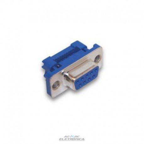 Conector DB9 femea cabo flat