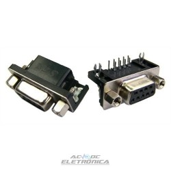 Conector DB9 femea PCI 90º