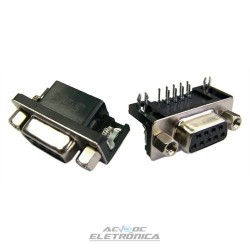 Conector DB9 femea PCI 90º