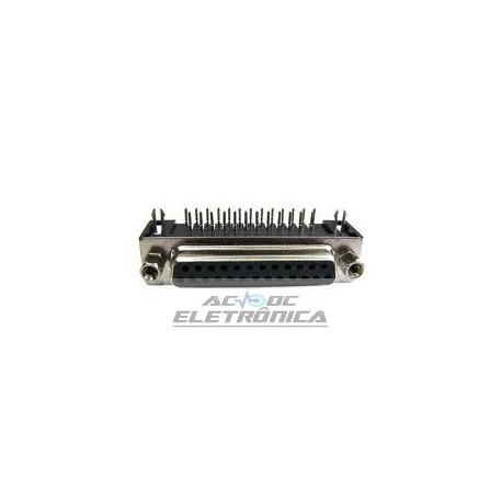 Conector DB25 femea pci 90º