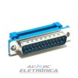 Conector DB25 macho cabo flat