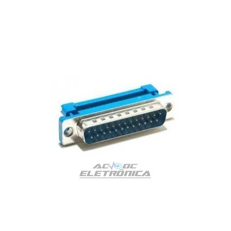 Conector DB25 macho cabo flat