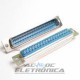 Conector DB37 macho solda fio