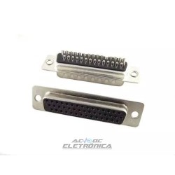 Conector DB44HD femea solda fio