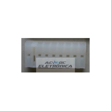 Conector 08 vias femea 509008HA - 7.5/5.0mm