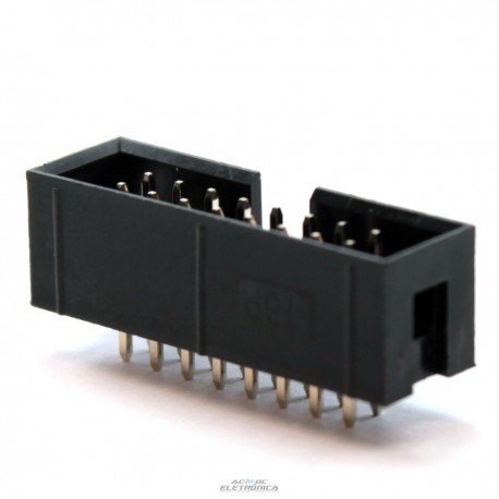 Conector 16 vias H latch IDC 180º s/ejetor