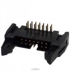 Conector 14 vias H latch IDC 90º c/ejetor