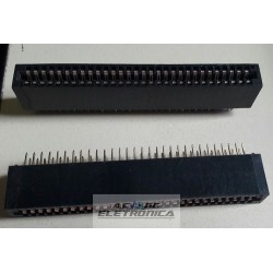 Conector 62 vias edge PCI 2x31 180º - passo 2.54mm