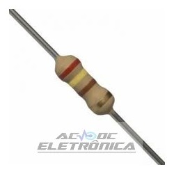 Resistor 240R 1/4w 5% - Vermelho amarelo marrom dourado