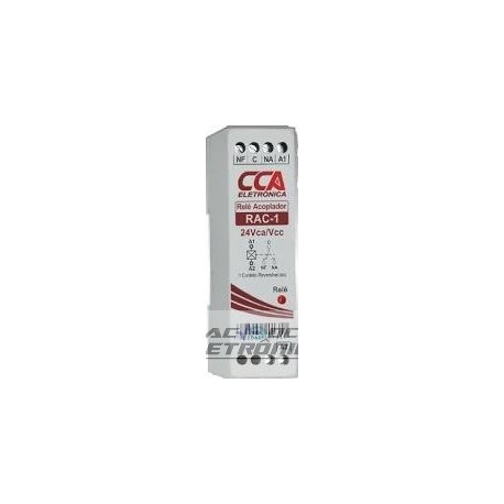 Rele acoplador RAC1-24V 1 contato reversivel