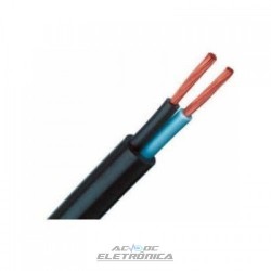 Cabo PP flexivel 2x0,50mm 70º 500v preto