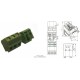 Conector borne KRE-3 vias 45º 5mm