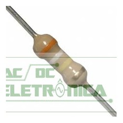 Resistor 390K 1/4w 5% - Laranja branco amarelo dourado