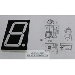 Display 7 seguimentos anodo verde 69,7x47,8x12mm HS-23101BG