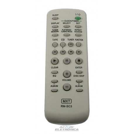 Controle Áudio Sony RM-SC3 - C0785