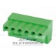Conector AKZ950 06 vias 90º 5.08mm borne