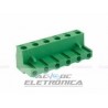 Conector AKZ960 06 vias 90º 7.62mm borne